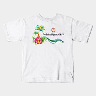 One Rb World 2024 Palm Trees, Waves, and Hibiscus Kids T-Shirt